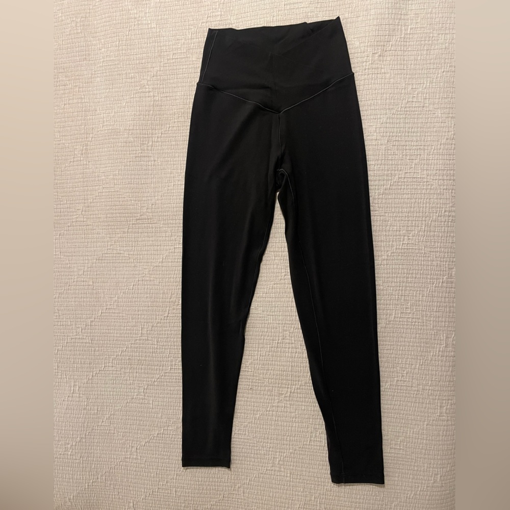Aerie Offline Crossover Waist Leggings Black 7/8 Length M